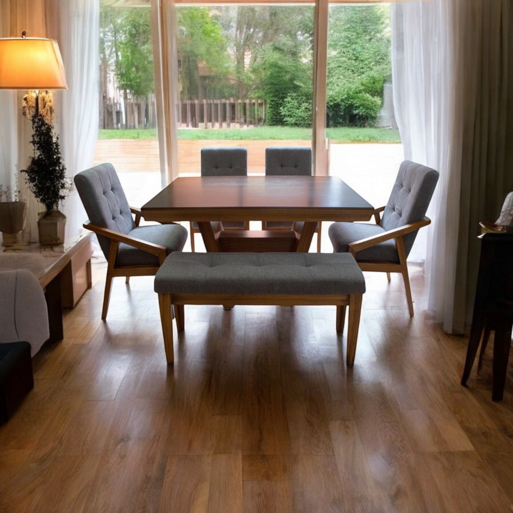 Foto 5 pulgar | Comedor De Madera Para 6 Personas