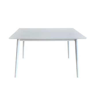 Foto 2 | Comedor Completo Blanco De Madera Maciza Cubierta De Mdf Con 4 Sillas De Madera