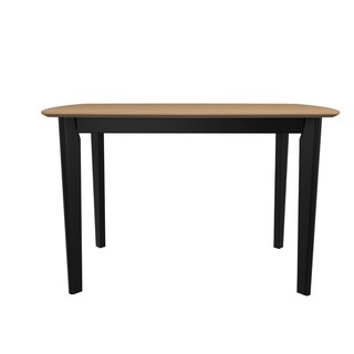 Foto 2 | Mesa De Comedor Color Madera Y Negro Con 4 Sillas Con Estructura De Madera Maciza Y Asientos Acolchados
