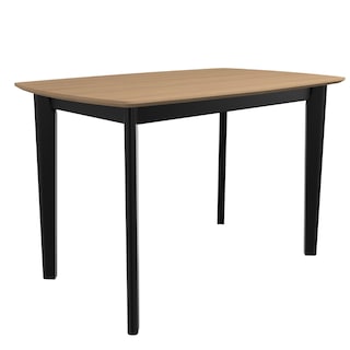 Foto 3 | Mesa De Comedor Color Madera Y Negro Con 4 Sillas Con Estructura De Madera Maciza Y Asientos Acolchados