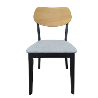 Foto 4 | Mesa De Comedor Color Madera Y Negro Con 4 Sillas Con Estructura De Madera Maciza Y Asientos Acolchados