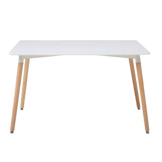 Foto 3 | Comedor Completo Con Mesa Blanca Y 4 Sillas Grises Con Asiento De Vinipiel Y Patas De Madera