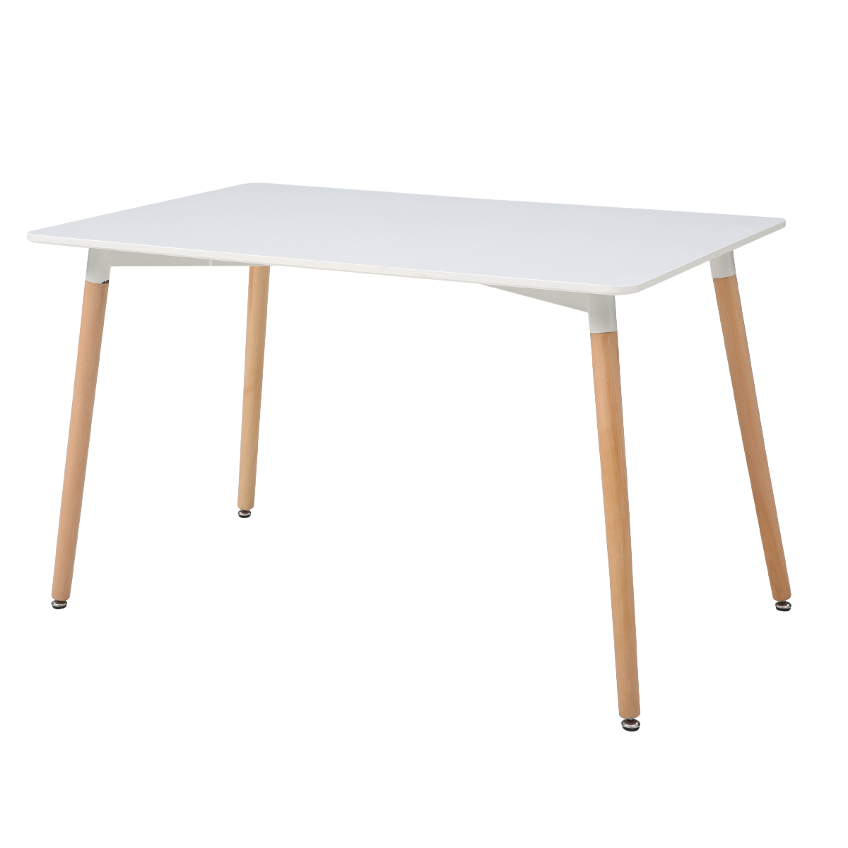 Foto 5 pulgar | Comedor Completo Con Mesa Blanca Y 4 Sillas Grises Con Asiento De Vinipiel Y Patas De Madera