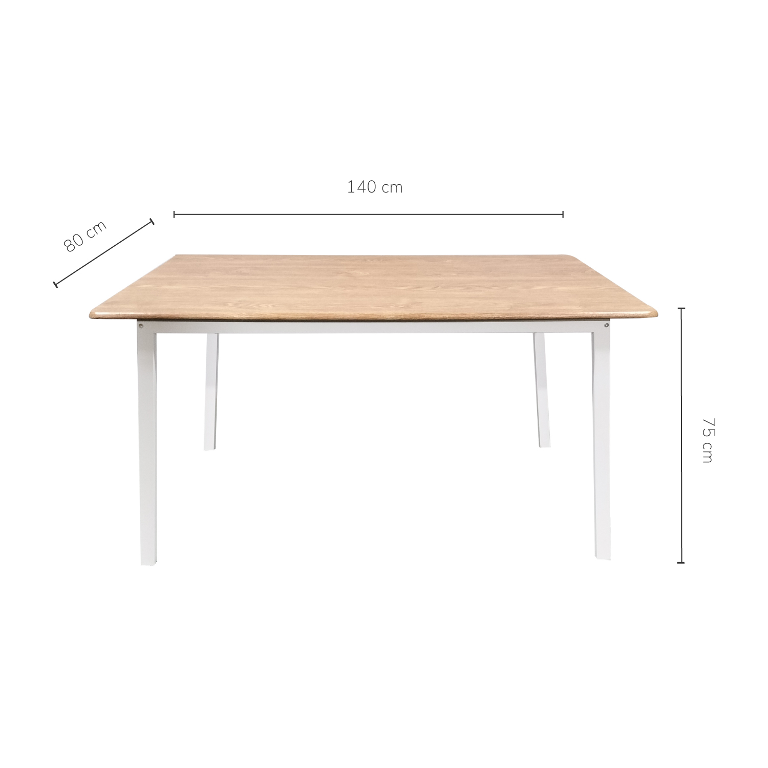 Foto 6 pulgar | Set De Comedor Mesa Rectangular + 6 Sillas Top Living  K6-comb Color Café Y Blanco