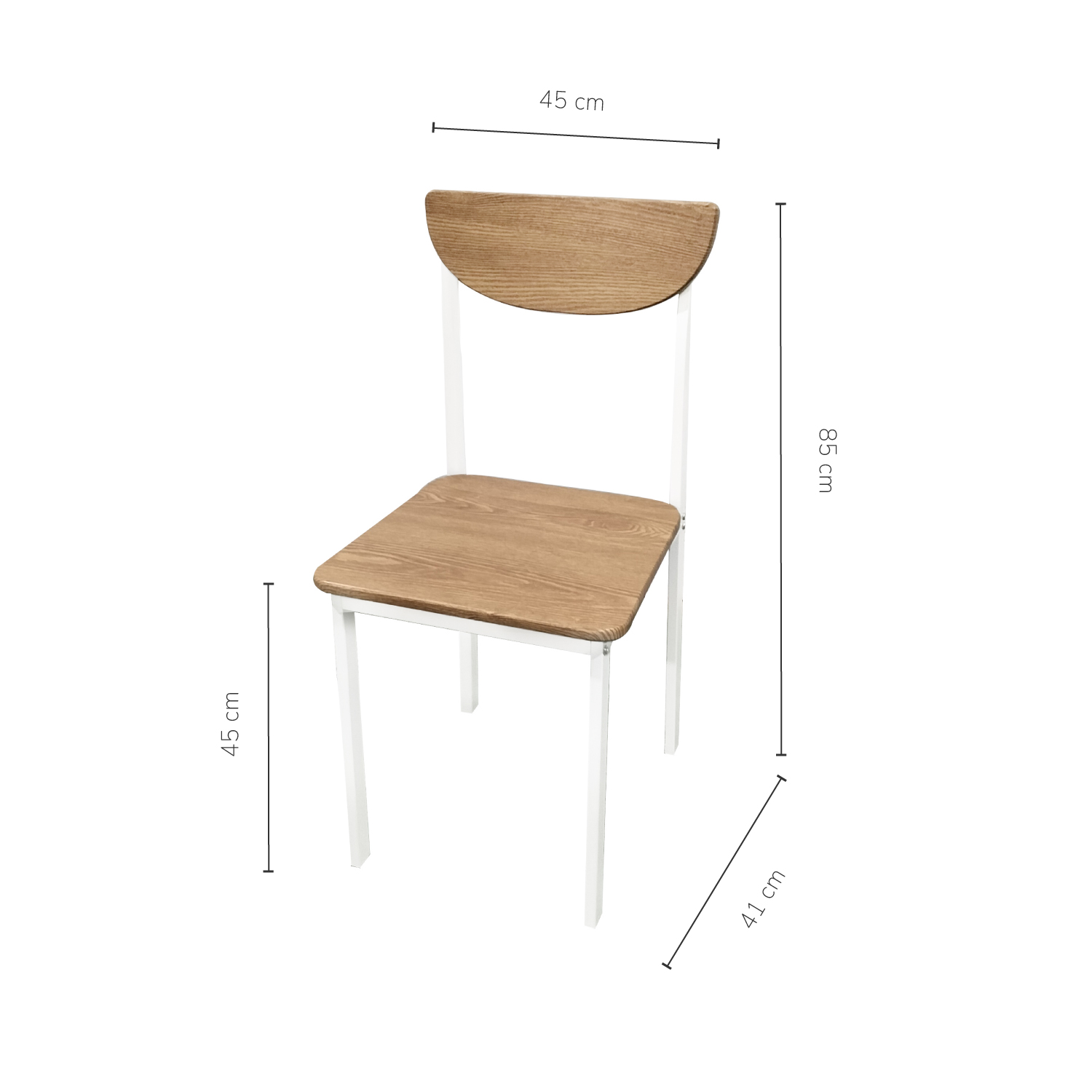 Foto 7 pulgar | Set De Comedor Mesa Rectangular + 6 Sillas Top Living  K6-comb Color Café Y Blanco