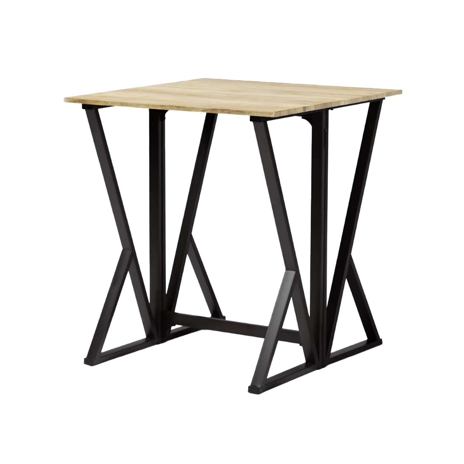 Foto 3 pulgar | Set De Comedor Mesa Ajustable + 4 Bancos Altos Top Living  K4-talln  Color Café Y Negro