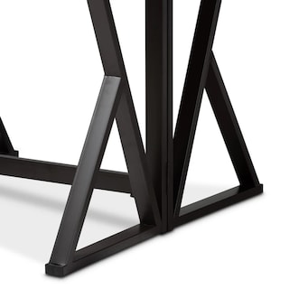 Foto 5 | Set De Comedor Mesa Ajustable + 4 Bancos Altos Top Living K4-talln Color Café Y Negro