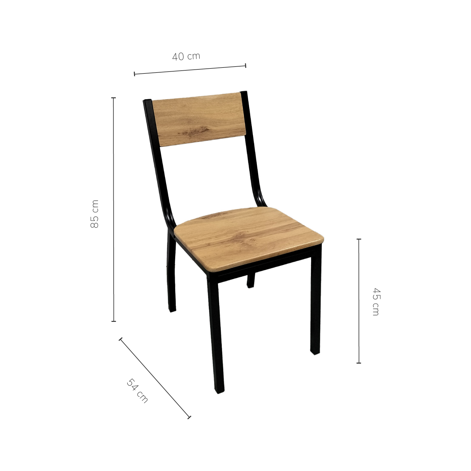 Foto 6 pulgar | Set Comedor Mesa Rectangular + 4 Sillas Top Living K4-comn  Color Café Y Negro