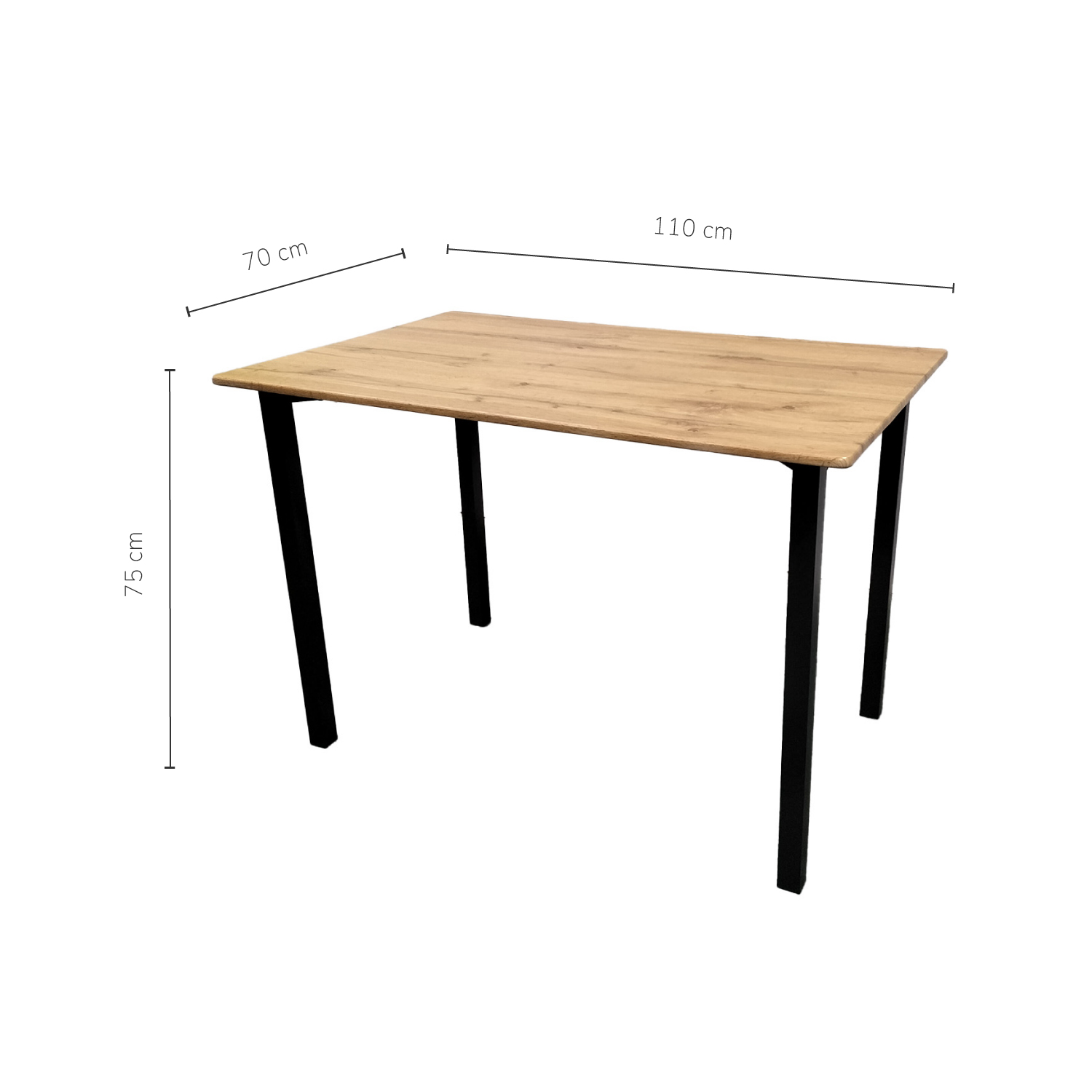 Foto 7 pulgar | Set Comedor Mesa Rectangular + 4 Sillas Top Living K4-comn  Color Café Y Negro