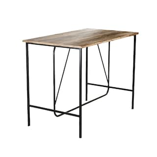 Foto 3 | Set De Comedor Mesa Rectangular + 4 Bancos Top Living K4-squaren Color Café Y Negro