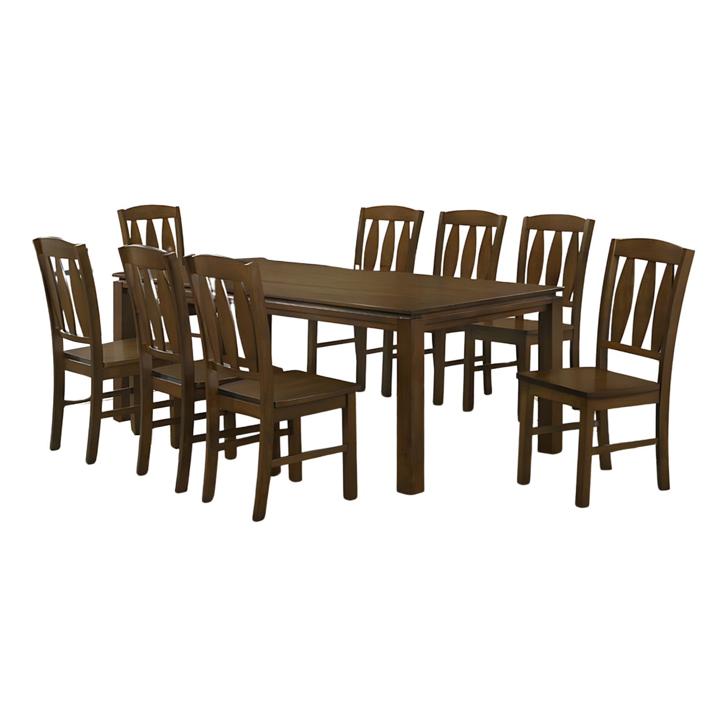 Foto 2 pulgar | Comedor Elegante De Madera De 8 Sillas Bossa Neos Marrón