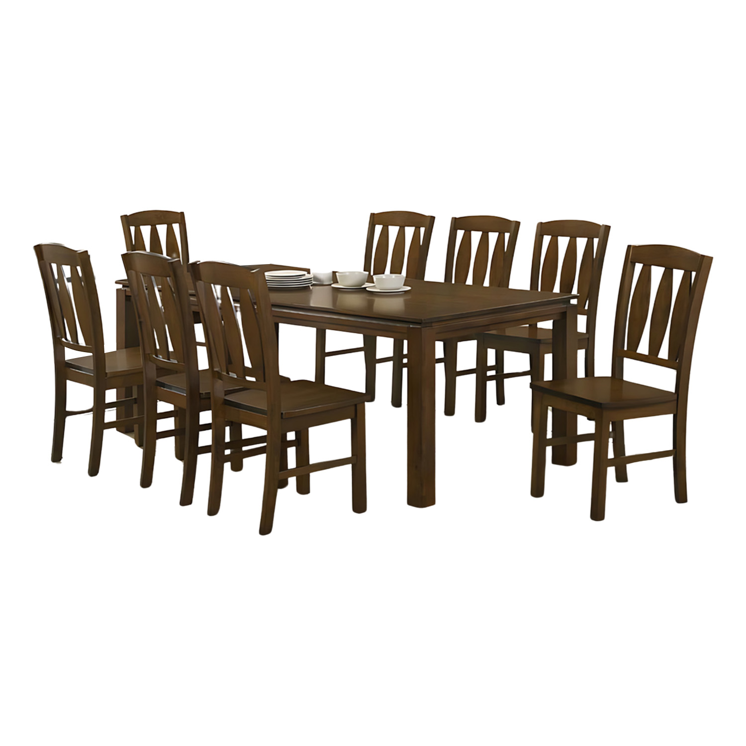 Foto 3 pulgar | Comedor Elegante De Madera De 8 Sillas Bossa Neos Marrón