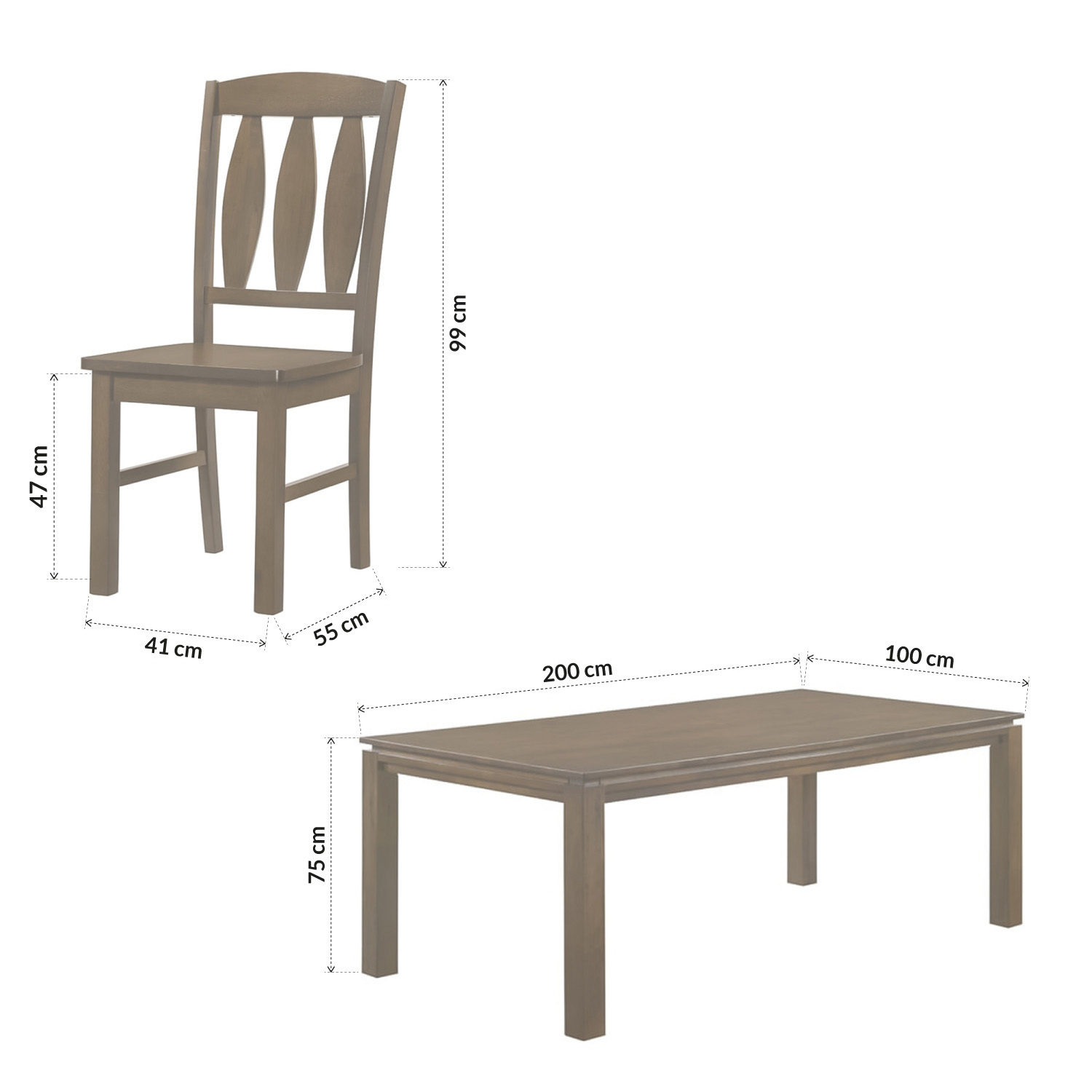 Foto 8 pulgar | Comedor Elegante De Madera De 8 Sillas Bossa Neos Marrón