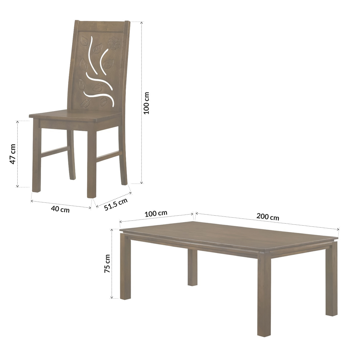 Foto 7 pulgar | Comedor Elegante De Madera De 8 Sillas Bossa Helios Marrón