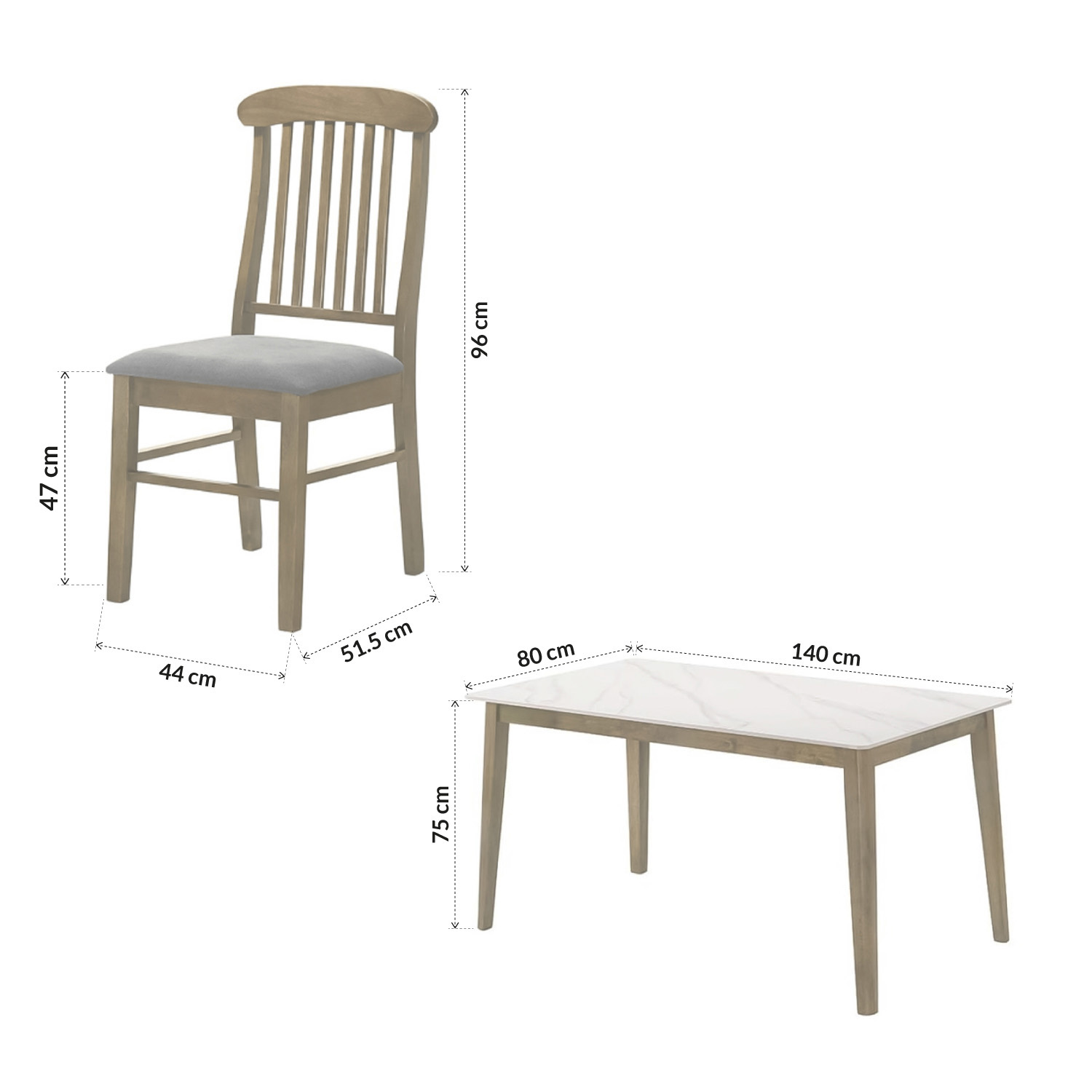 Foto 7 pulgar | Comedor Elegante De Madera De 6 Sillas Bossa Kratos Marrón