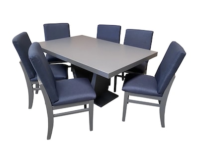 Foto 4 | Comedor 6 Sillas Salvanto Olimpo Gris