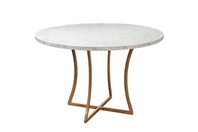 Foto 3 | Comedor Soria Mobilkraft 4 Sillas Oro Redondo Tubular y Cubierta de Formica