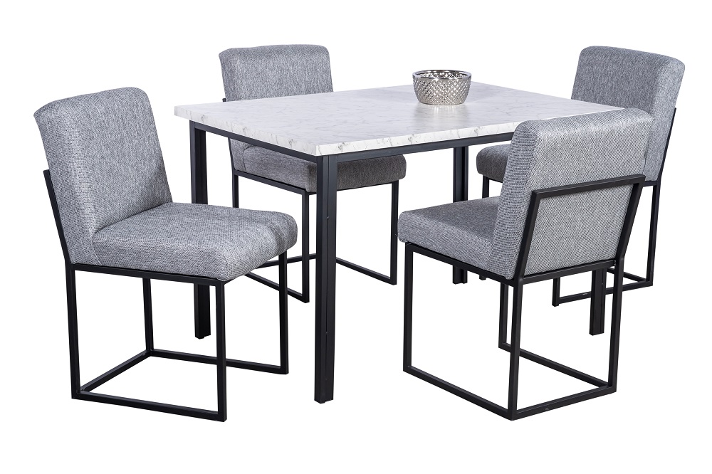 Foto 3 pulgar | Comedor Mobilkraft Soria 4 Sillas Rectangular Tubular Y Cubierta De Formica