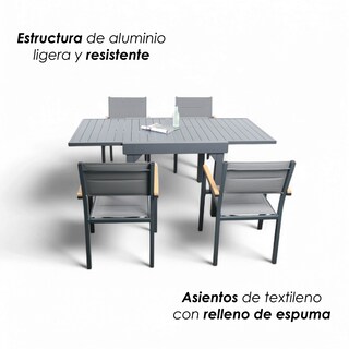Foto 8 | Comedor Extensible Ilios Innova 4 Sillas