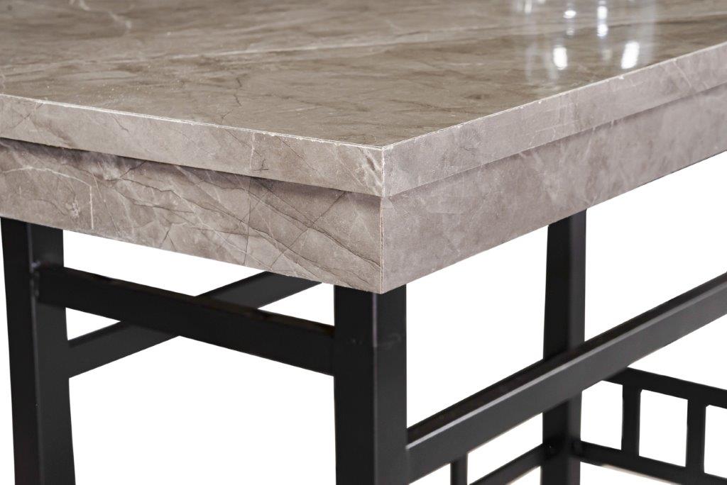 Foto 6 pulgar | Comedor Coco Alto 6 Sillas Café Tubular Y Cubierta De Formica Mobilkraft