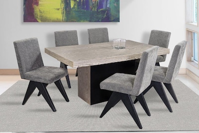 Foto 1 | Comedor Japón 6 Sillas Gris Madera Laminado Mobilkraft