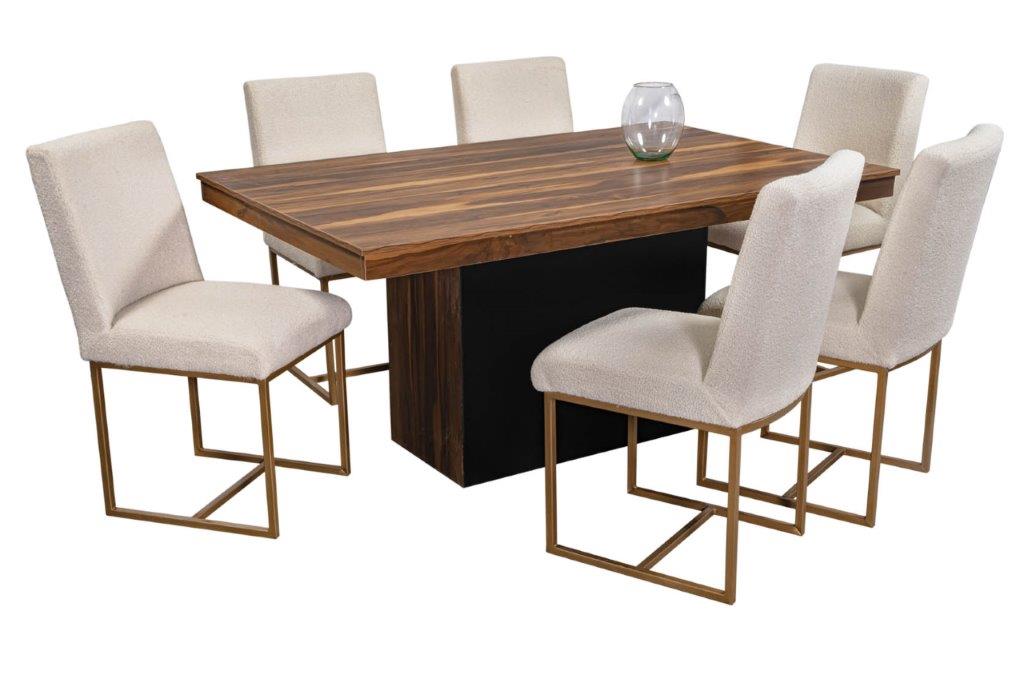 Foto 2 pulgar | Comedor Nwest 6 Sillas Tubular Madera Tzalam