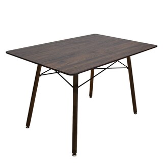 Foto 2 | Comedor Oslo Rectangular Nogal Para 4 Personas Sillas Oslo Azul