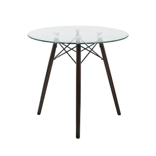 Foto 2 | Comedor Cristal Con Patas Nogal Para 4 Personas Sillas Oslo Azul