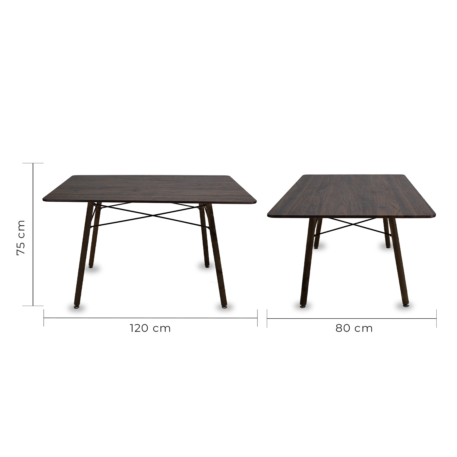 Foto 5 pulgar | Comedor Oslo Rectangular Nogal Para 4 Personas Sillas Oslo Amarillas