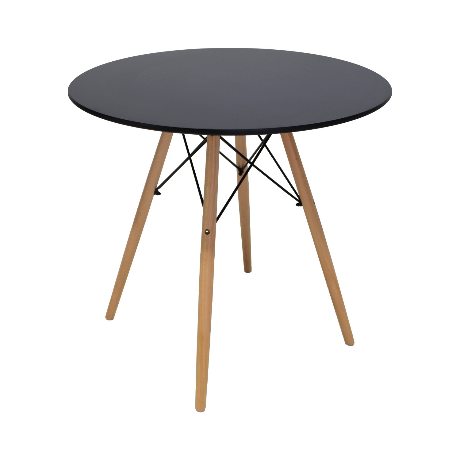 Foto 3 pulgar | Comedor Oslo Redondo Negro Para 4 Personas Sillas Oslo Azul