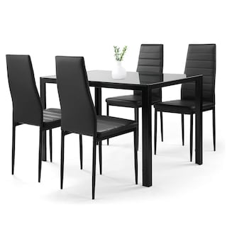 Foto 1 | Set de Comedor KingsHouse con 4 Sillas y Mesa de Vidrio