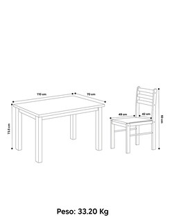 Foto 5 | Comedor Mobi Asturia Tabaco
