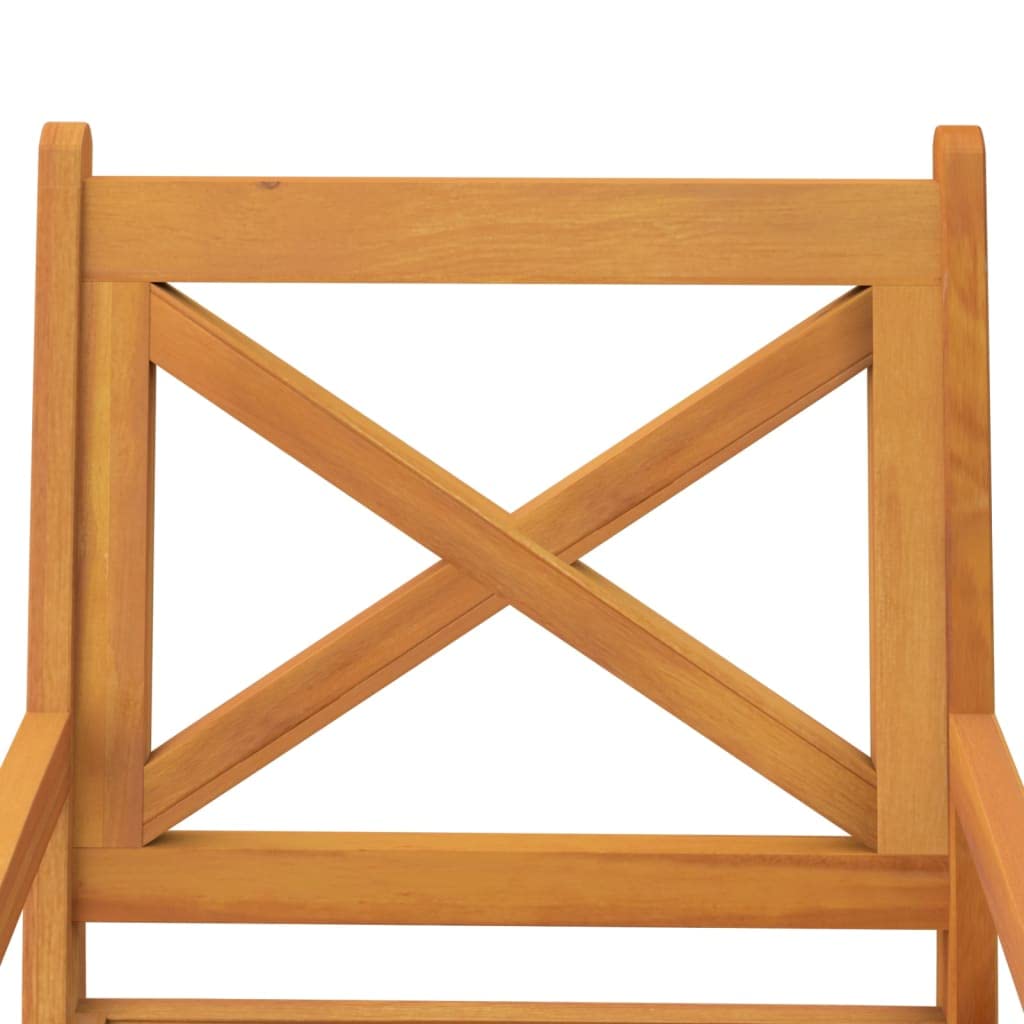 Foto 7 pulgar | Sillas De Comedor Para Patio Vidaxl, Madera Maciza De Acacia, Color Marrón, 4 Unidades - Venta Internacional.