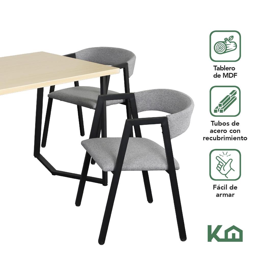 Foto 3 pulgar | Juego De Comedor 4 Sillas Mesa Rectangular Cocina Cafetería