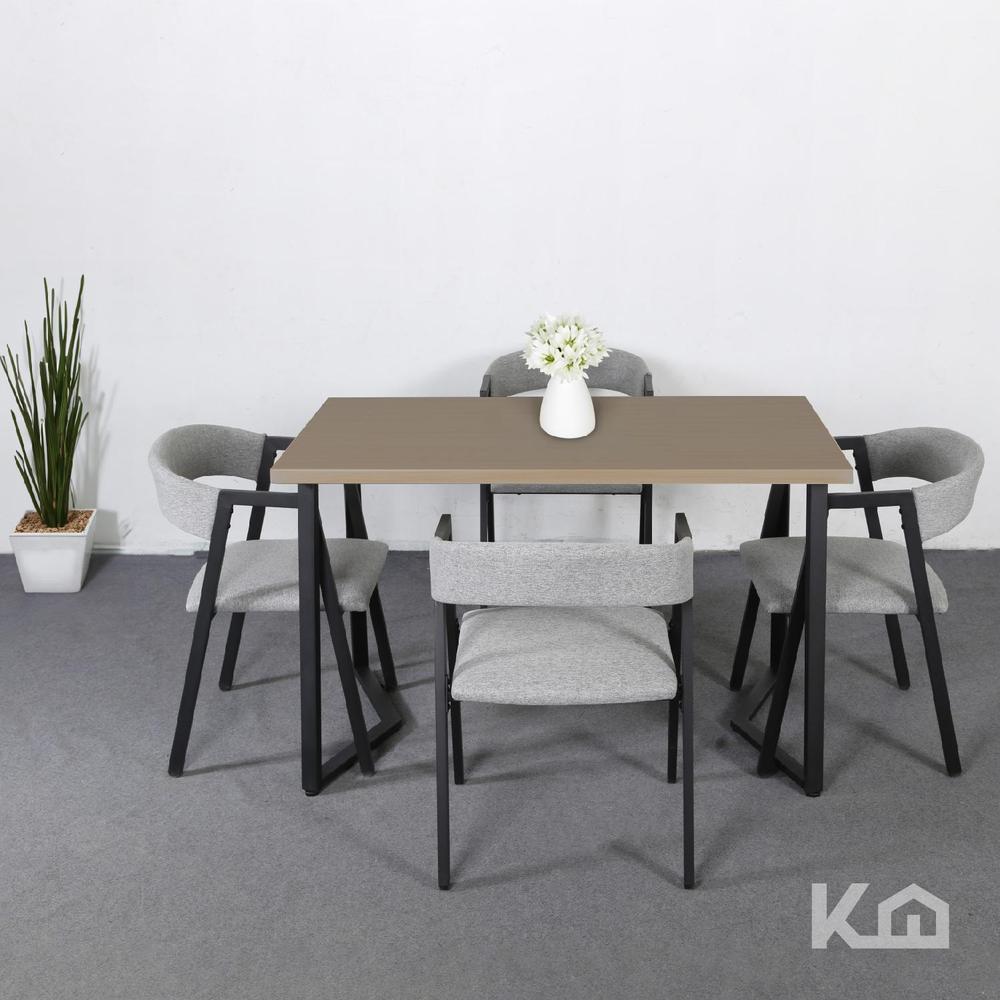 Foto 7 | Juego De Comedor 4 Sillas Mesa Rectangular Cocina Cafetería
