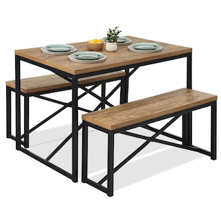 Foto 1 | Juego De Muebles De Comedor Best Choice Products Para 4 Personas Con 2 Bancos - Venta Internacional.