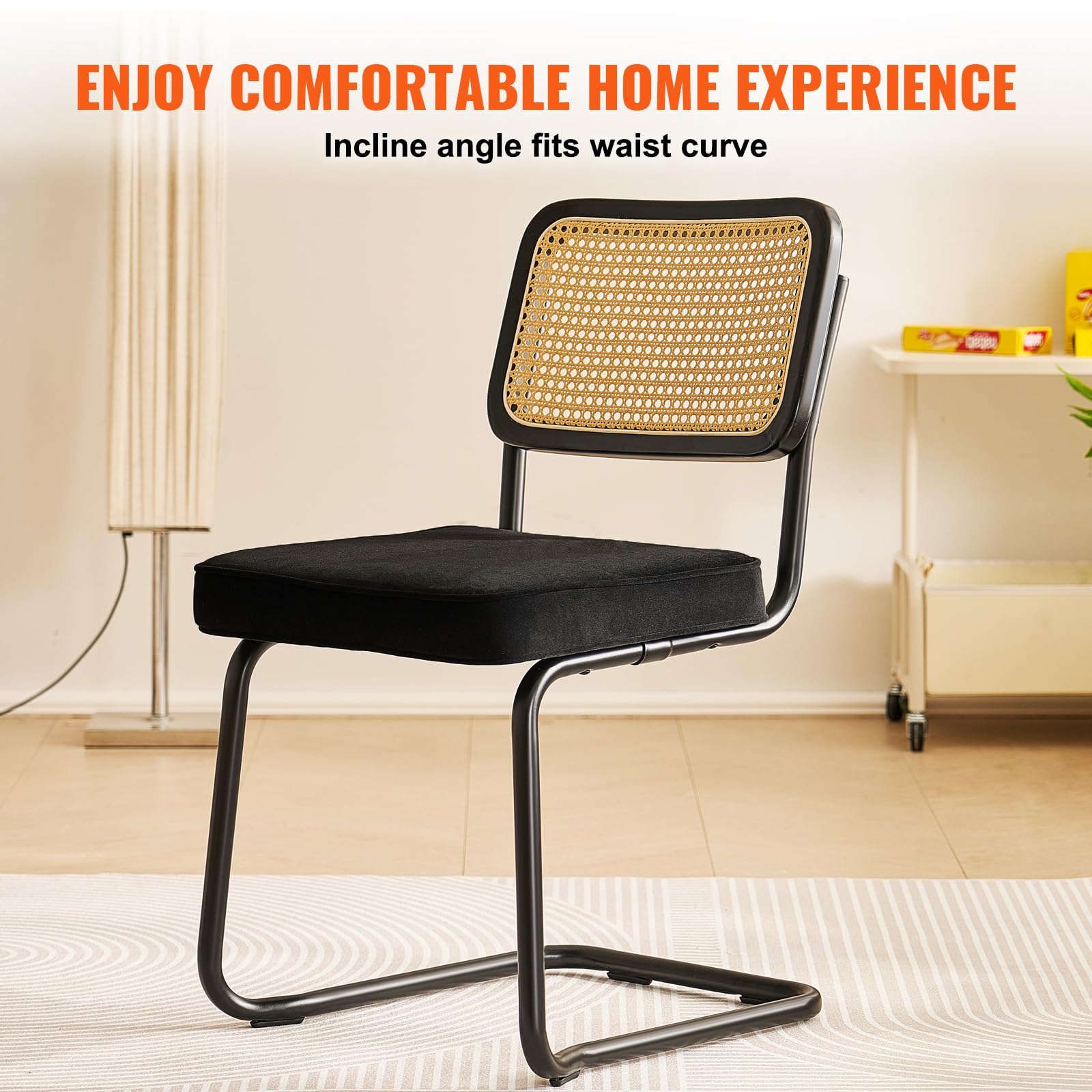 Foto 7 pulgar | Juego De Sillas De Comedor Vevor Rattan Mid Century Modern X4 - Venta Internacional.