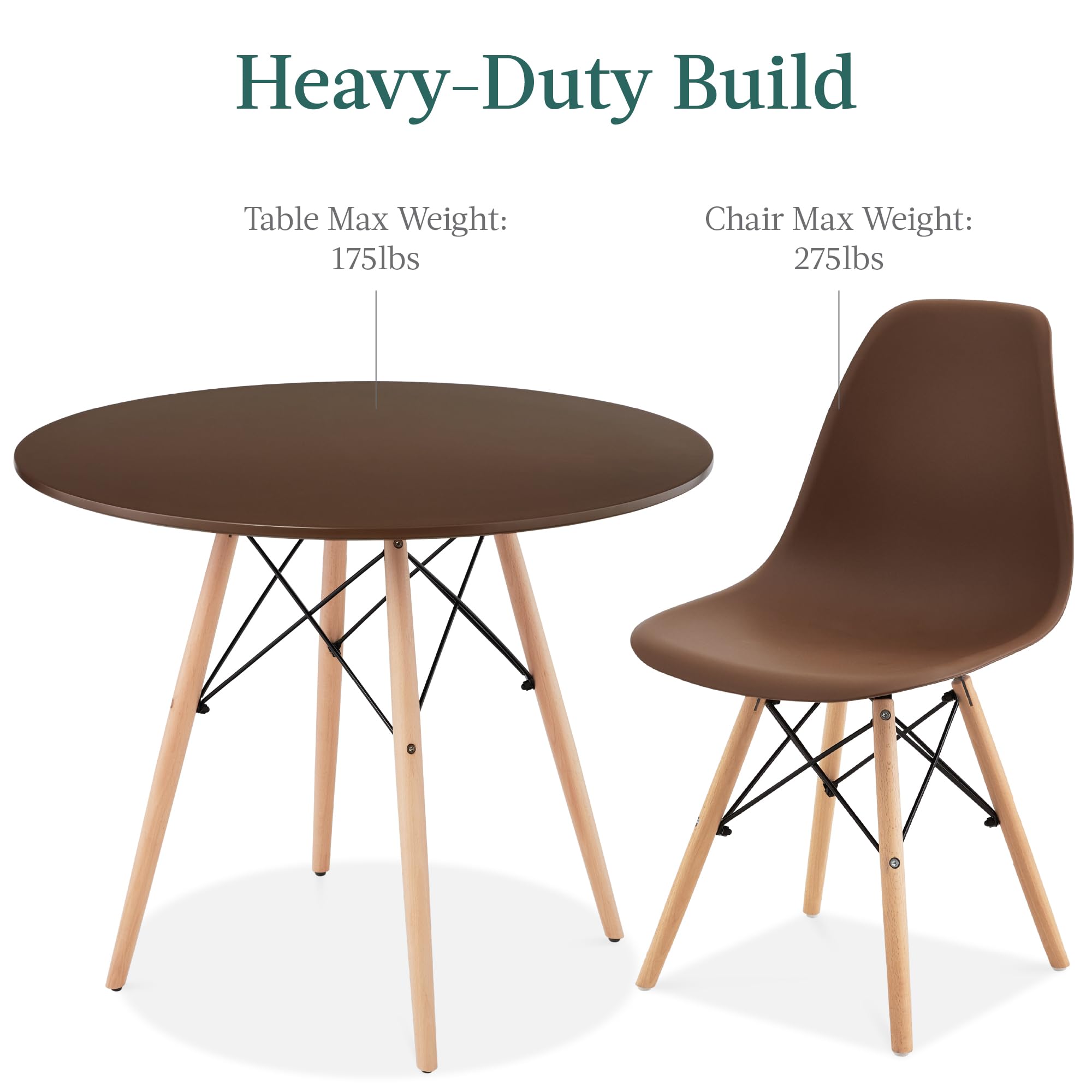 Foto 8 pulgar | Juego De Comedor Best Choice Products Compact Mid-century De 5 Piezas - Venta Internacional.