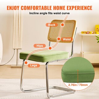 Foto 7 | Set De Sillas De Comedor Vevor Rattan Mid Century Modern 4 Unidades - Venta Internacional.