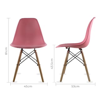 Foto 5 | Mesa Frankfurt Piedra 80 Marqu Con 4 Sillas Oslo Rosa