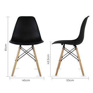 Foto 5 | Mesa Frankfurt Piedra 80 Marqu Con 4 Sillas Oslo Negro