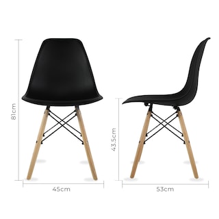 Foto 5 | Mesa Frankfurt Piedra 80 Calac Con 4 Sillas Oslo Negro