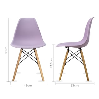 Foto 5 | Mesa Frankfurt Piedra 80 Marqu Con 4 Sillas Oslo Lila