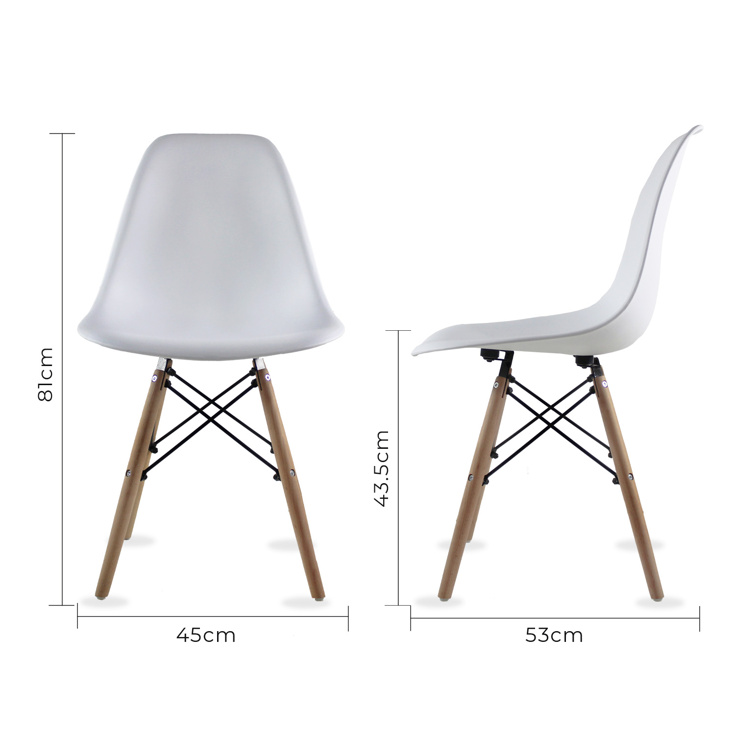 Foto 5 | Mesa Frankfurt Piedra 80 Calac Con 4 Sillas Oslo Blanco