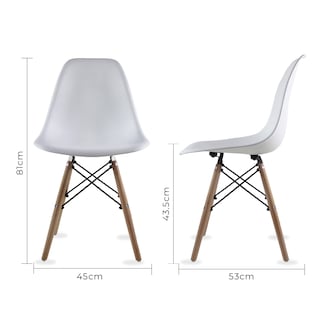 Foto 5 | Mesa Frankfurt Piedra 80 Calac Con 4 Sillas Oslo Blanco