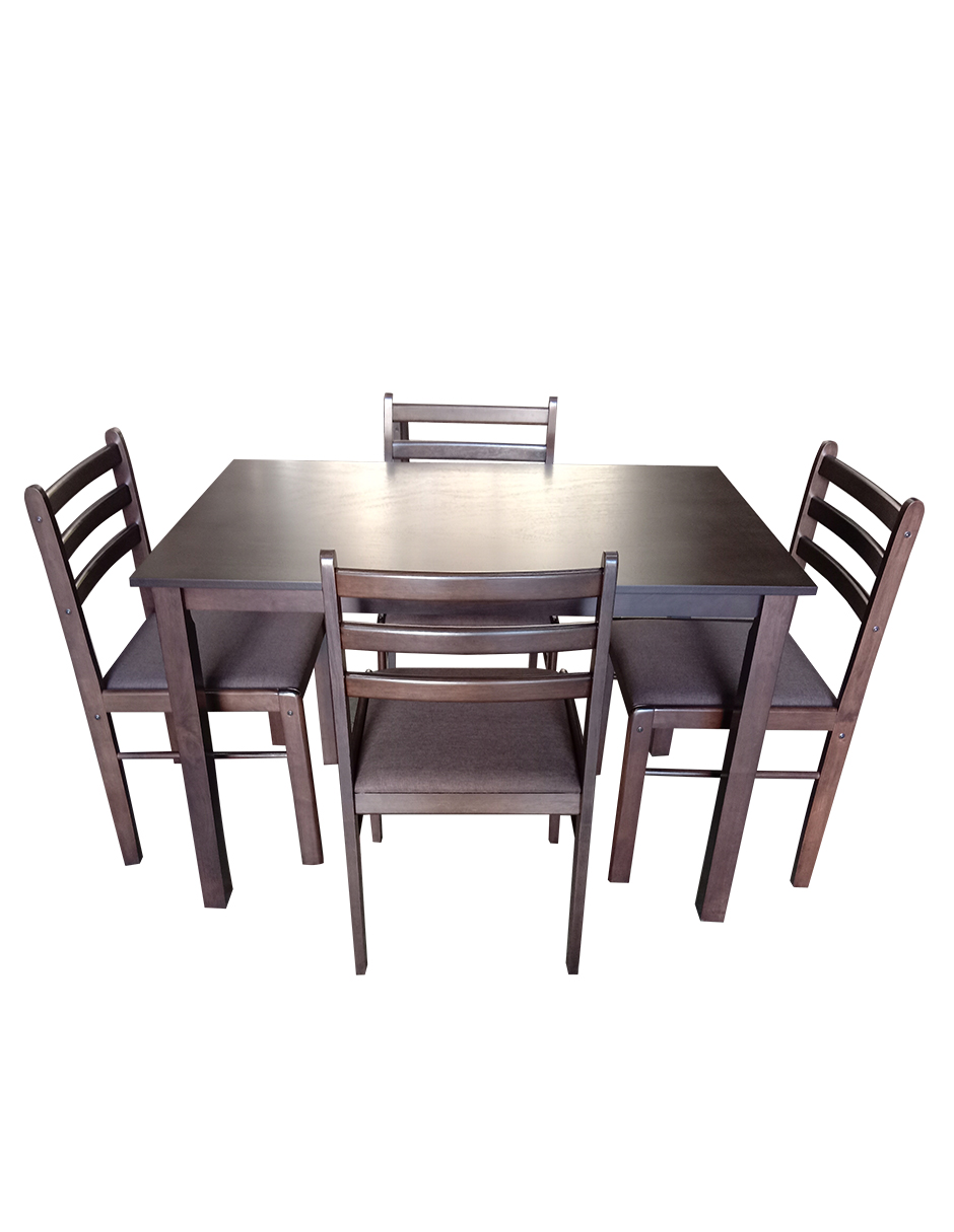 Foto 2 | Comedor Con 4 Sillas Mobi Asturia Chocolate
