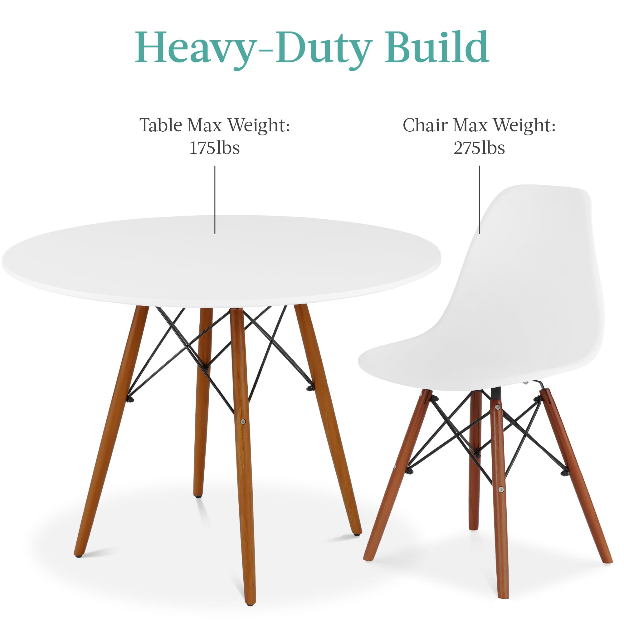Foto 7 pulgar | Juego De Comedor Best Choice Products Compact Mid-century De 5 Piezas - Venta Internacional.