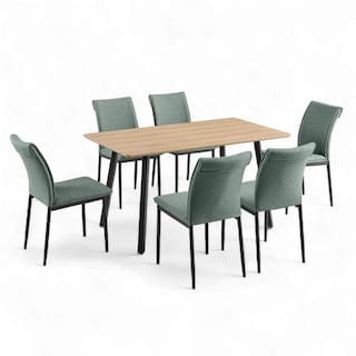 Foto 1 | Comedor 6 Sillas Modelo Vita Estilo Madera Moderno Elegante