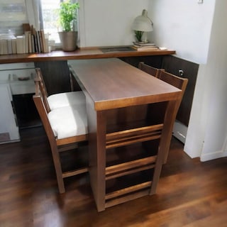 Foto 3 | Antecomedor De Madera Para 4 Personas Modelo Giza