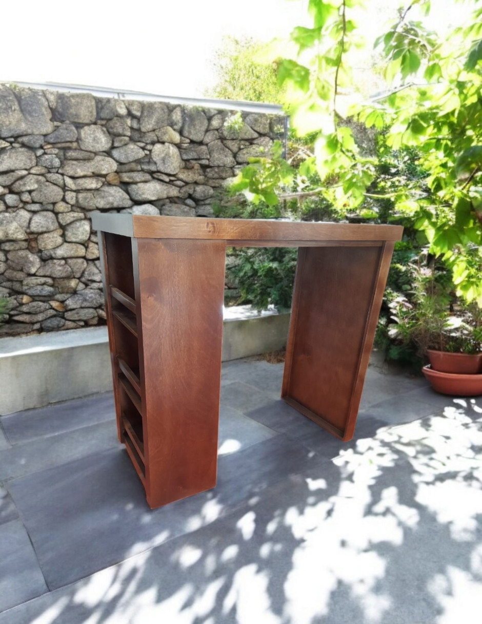 Foto 4 pulgar | Comedor Para 4 Personas De Madera De Parota Color Verde
